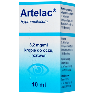 Artelac Rebalance 3,2 mg/ml, krople do oczu, 10 ml (import równoległy) - zdjęcie produktu
