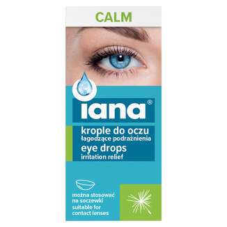 Iana Calm, krople do oczu łagodzące podrażnienia, 10 ml - zdjęcie produktu