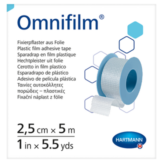 Omnifilm, przylepiec na folii, 2,5 cm x 5 m, 1 sztuka - zdjęcie produktu