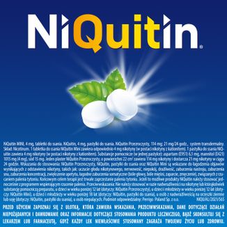 NiQuitin 4 mg, smak miętowy, 72 pastylki do ssania - 10 - zdjęcie produktu