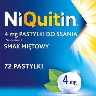NiQuitin 4 mg, smak miętowy, 72 pastylki do ssania - 2 - zdjęcie produktu