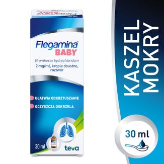 Flegamina Baby 2 mg/ml, krople doustne, roztwór, 30 ml - 3 - zdjęcie produktu