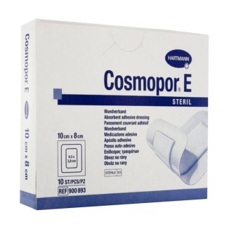 Cosmopor E, opatrunek na rany pooperacyjne, jałowy, 10 cm x 8 cm, 25 sztuk - zdjęcie produktu