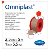 Omniplast, przylepiec tkaninowy z wiskozy, cielisty, 2,5 cm x 5 m, 1 sztuka - miniaturka zdjęcia produktu