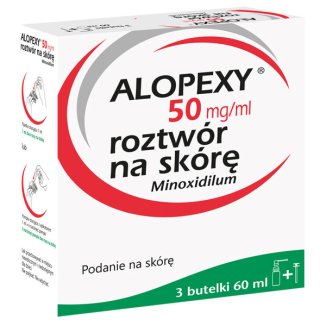 Alopexy 5 % (50 mg/ ml) roztwór do stosowania na skórę, 3 x 60 ml - 2 - zdjęcie produktu