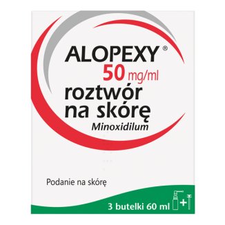 Alopexy 5 % (50 mg/ ml) roztwór do stosowania na skórę, 3 x 60 ml - 3 - zdjęcie produktu