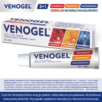 Venogel (12 mg + 10 mg + 5 mg)/ g, żel, 100 g - 2 - zdjęcie produktu