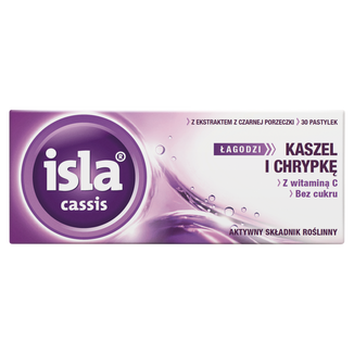 Isla Cassis z ekstraktem z czarnej porzeczki, 30 pastylek do ssania - 2 - zdjęcie produktu