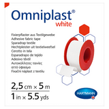 Omniplast White, przylepiec tkaninowy z wiskozy, 2,5 cm x 5 m, 1 sztuka - miniaturka zdjęcia produktu