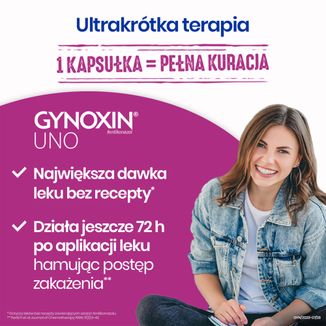 Gynoxin Uno 600 mg, 1 kapsułka dopochwowa miękka USZKODZONE OPAKOWANIE - 6 - zdjęcie produktu
