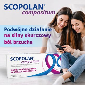 Scopolan Compositum 10 mg + 250 mg, 10 tabletek drażowanych - 3 - zdjęcie produktu