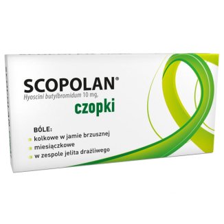 Scopolan 10 mg, czopki, 6 sztuk - zdjęcie produktu