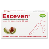 Esceven 167 mg, 60 tabletek powlekanych - miniaturka zdjęcia produktu