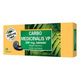 Carbo medicinalis VP 300 mg, węgiel aktywny, 20 tabletek - miniaturka zdjęcia produktu