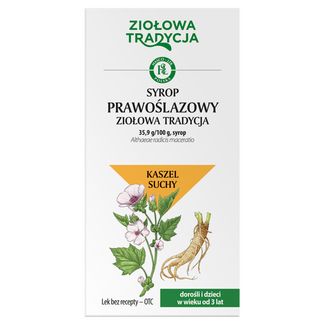 Ziołowa Tradycja Syrop prawoślazowy, 125 g - zdjęcie produktu