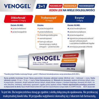 Venogel (12 mg + 10 mg + 5 mg)/ g, żel, 50 g - 10 - zdjęcie produktu