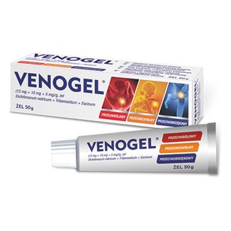 Venogel (12 mg + 10 mg + 5 mg)/ g, żel, 50 g - zdjęcie produktu
