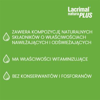 Lacrimal Natura Plus, krople do oczu, 10 ml - 4 - zdjęcie produktu