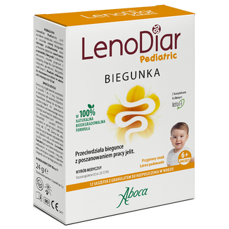 LenoDiar Pediatric, powyżej 6 miesiąca, granulat, 2 g x 12 saszetek - zdjęcie produktu