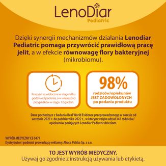 LenoDiar Pediatric, powyżej 6 miesiąca, granulat, 2 g x 12 saszetek - 4 - zdjęcie produktu