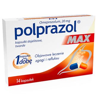Polprazol Max 20 mg, 14 kapsułek USZKODZONE OPAKOWANIE - zdjęcie produktu