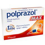 Polprazol Max 20 mg, 14 kapsułek - miniaturka zdjęcia produktu