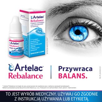 Artelac Rebalance, krople do oczu, 10 ml - 2 - zdjęcie produktu