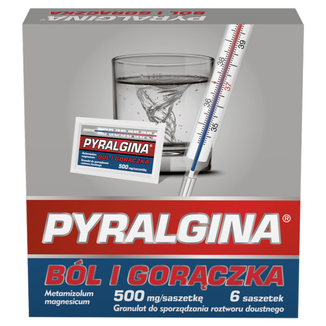 Pyralgina Gorączka 500 mg, 6 saszetek - 2 - zdjęcie produktu