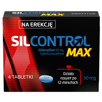 Silcontrol Max 50 mg, 4 tabletki powlekane - zdjęcie produktu