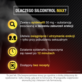 Silcontrol Max 50 mg, 4 tabletki powlekane - 3 - zdjęcie produktu