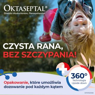 Oktaseptal (0,1 g + 2 g)/100 g, aerozol na skórę, roztwór, 60 ml - 3 - zdjęcie produktu