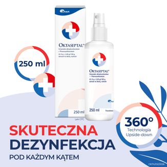 Oktaseptal (0,1 g + 2 g)/ 100 g, aerozol na skórę, 250 ml - 2 - zdjęcie produktu