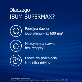 Ibum Supermax 600 mg, 10 kapsułek miękkich - 3 - zdjęcie produktu
