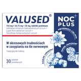 Valused Noc Plus 154 mg + 34,75 mg + 20 mg, 30 tabletek powlekanych - miniaturka zdjęcia produktu