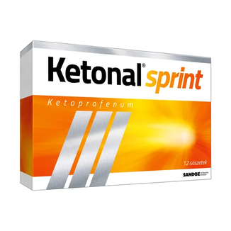 Ketonal Sprint 25 mg, granulat do sporządzenia roztworu doustnego, 12 saszetek - zdjęcie produktu