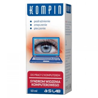 Kompin, krople do oczu do pracy z komputerem, 10 ml - zdjęcie produktu