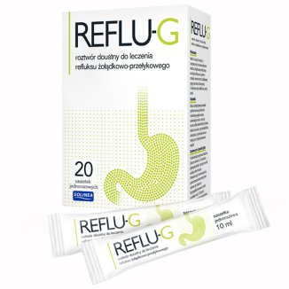 Reflu-G, roztwór doustny, 10 ml x 20 saszetek USZKODZONE OPAKOWANIE - zdjęcie produktu