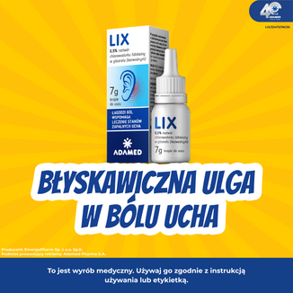 LIX, krople do uszu, 7 g - 2 - zdjęcie produktu