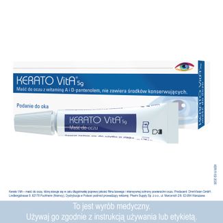 Kerato VitA, maść do oczu, 5 g - 2 - zdjęcie produktu