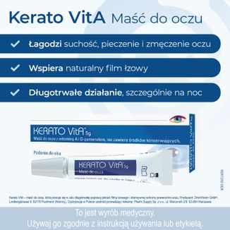 Kerato VitA, maść do oczu, 5 g - 3 - zdjęcie produktu