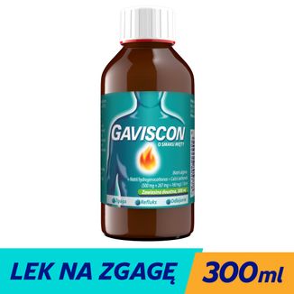 Gaviscon o smaku mięty (500 mg + 267 mg + 160 mg)/ 10 ml, zawiesina doustna, 300 ml - 3 - zdjęcie produktu