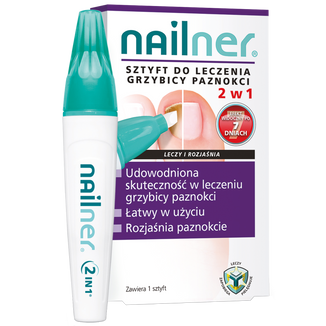 Nailner, sztyft do leczenia grzybicy paznokci, 2 w 1, 4 ml - zdjęcie produktu