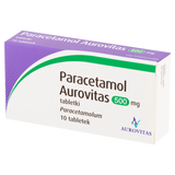 Paracetamol Aurovitas 500 mg, 10 tabletek - miniaturka zdjęcia produktu