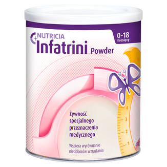 Infatrini Powder, preparat odżywczy dla niemowląt, od urodzenia, 400 g - zdjęcie produktu