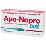Apo-Napro Fast 220 mg, 20 kapsułek miękkich - miniaturka zdjęcia produktu