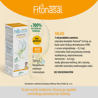 Fitonasal Pediatric, spray do nosa od 6. miesiąca, 125 ml - 6 - zdjęcie produktu
