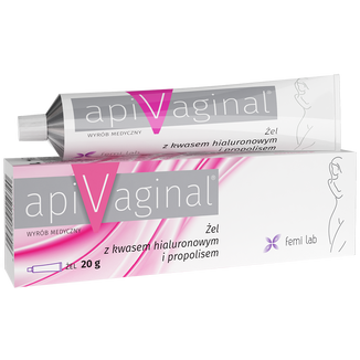 ApiVaginal, żel z kwasem hialuronowym i propolisem, 20 g - zdjęcie produktu