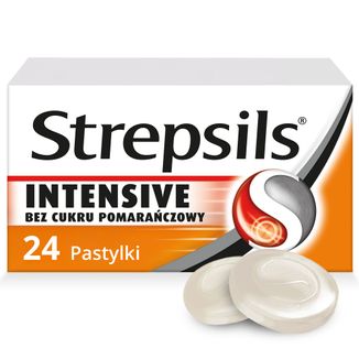 Strepsils Intensive bez cukru pomarańczowy 8,75 mg, 24 pastylki twarde USZKODZONE OPAKOWANIE - 5 - zdjęcie produktu
