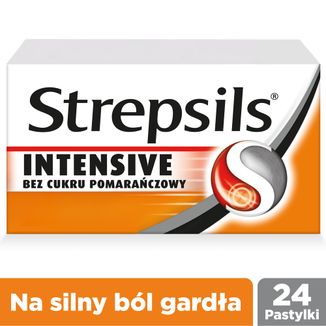 Strepsils Intensive bez cukru pomarańczowy 8,75 mg, 24 pastylki twarde - 4 - zdjęcie produktu