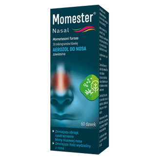 Momester Nasal 50 µg/ dawkę, aerozol do nosa, zawiesina, 60 dawek - zdjęcie produktu